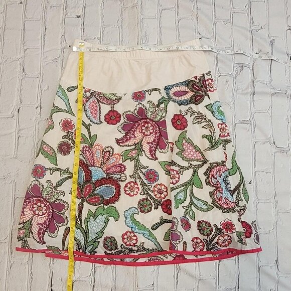 Motherhood Maternity Small White and pink floral skirt w elastic waist #floral - Picture 3 of 4